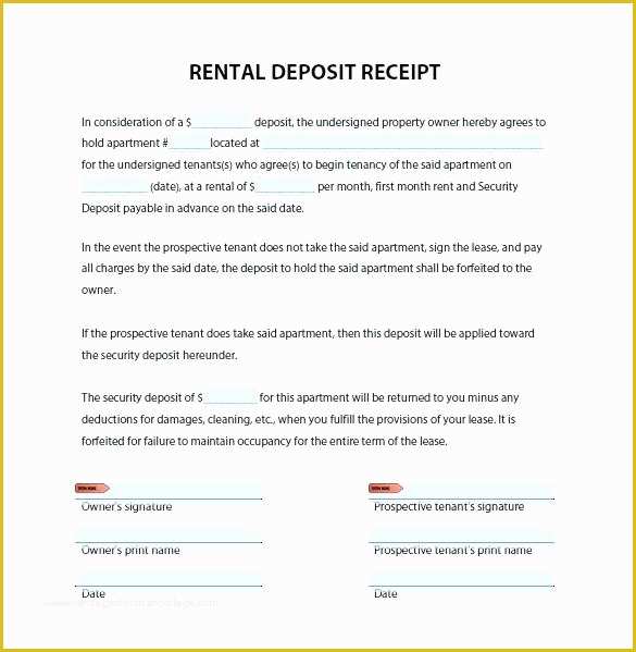 Free Washington State Rental Agreement Template Of Residential Lease Rental Agreement and Deposit Receipt