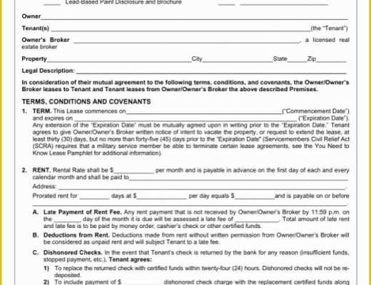 Free Washington State Rental Agreement Template Of Washington Residential Lease Agreement