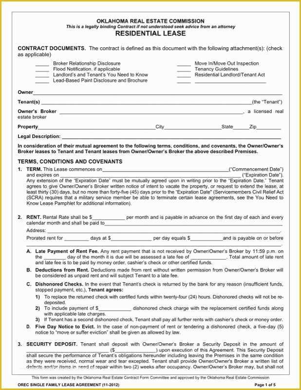 Free Washington State Rental Agreement Template Of Washington Residential Lease Agreement