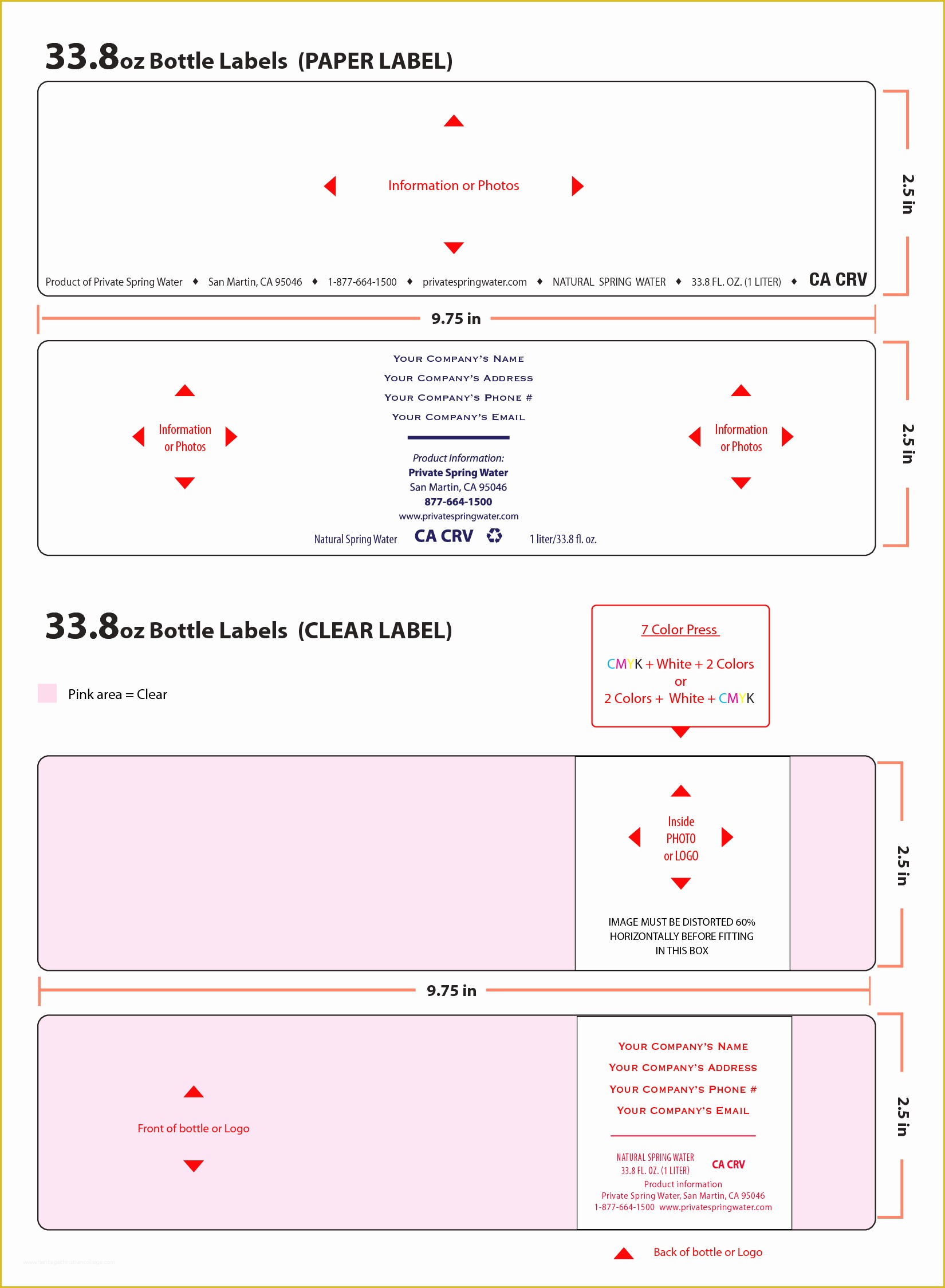 Free Water Bottle Label Template Of 10 Best Of Bottle Label Templates Free Printable