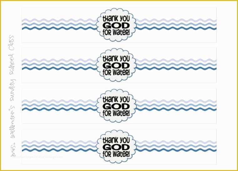 Free Water Bottle Label Template Of 22 Custom Printable Water Bottle Labels