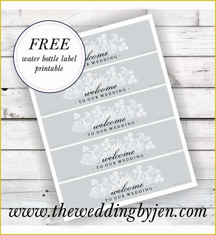 Free Water Bottle Label Template Of 9 Best Of Free Printable Wedding Water Bottle