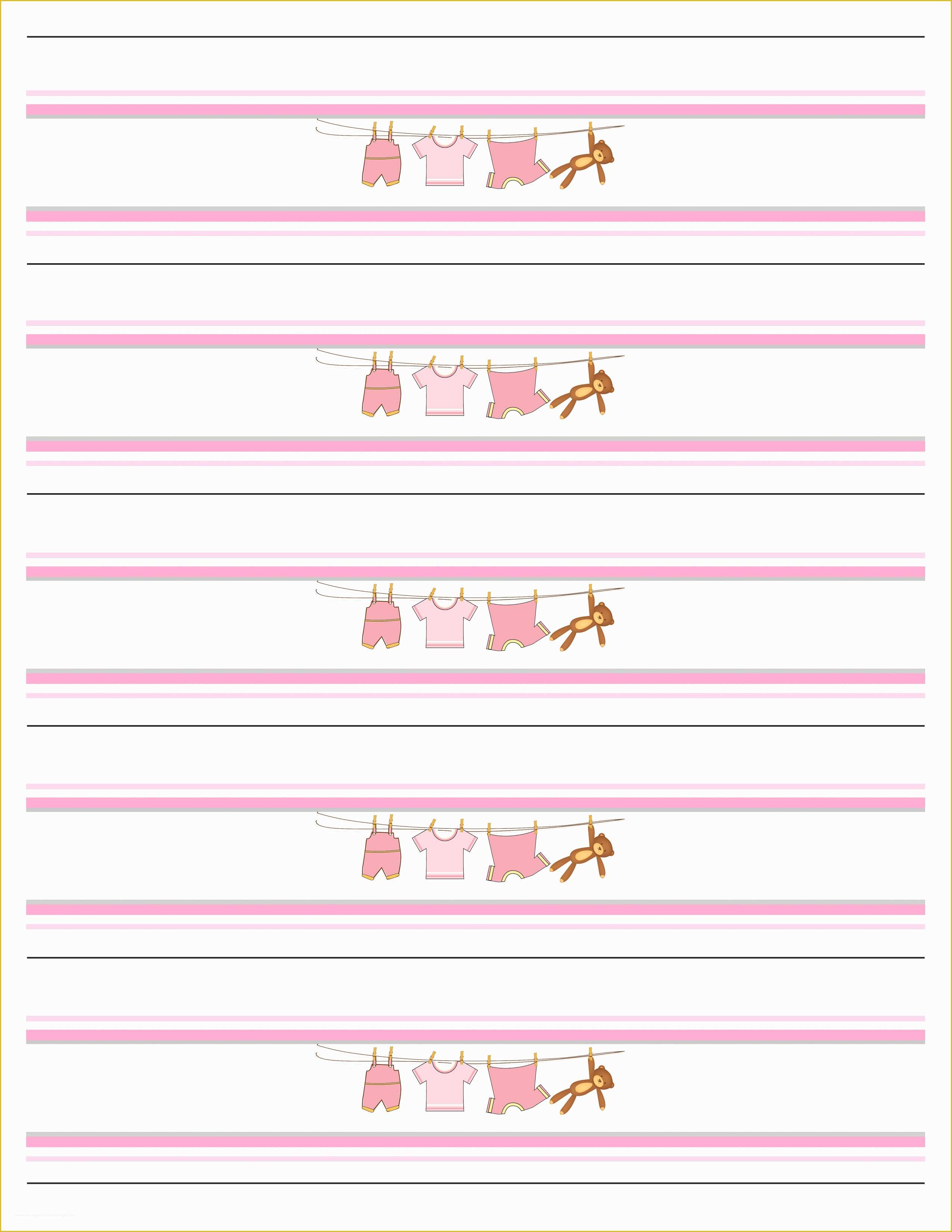 Free Water Bottle Label Template Of Baby Girl Shower Free Printables How to Nest for Less™