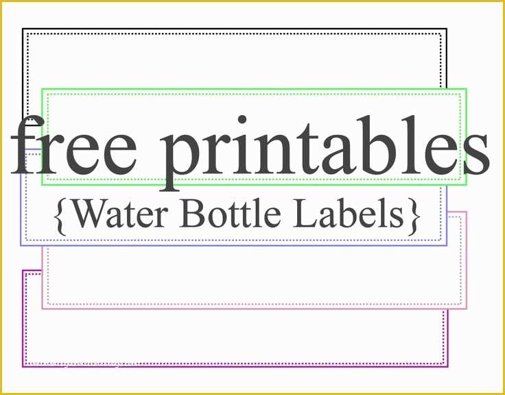 Free Water Bottle Label Template Of Water Bottle Labels Free Printables