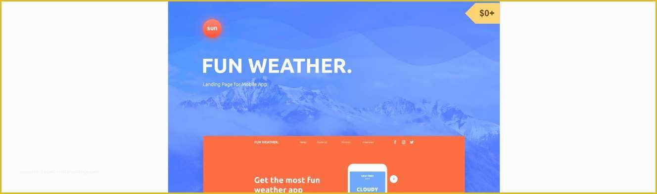 Free Weather Website Templates Of 20 New Free Website Templates Psd Download
