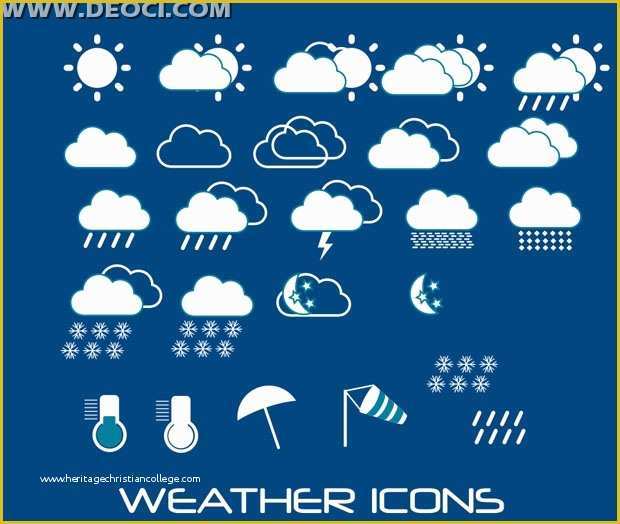 Free Weather Website Templates Of Cdr Weather forecast Icon Design Free Deoci