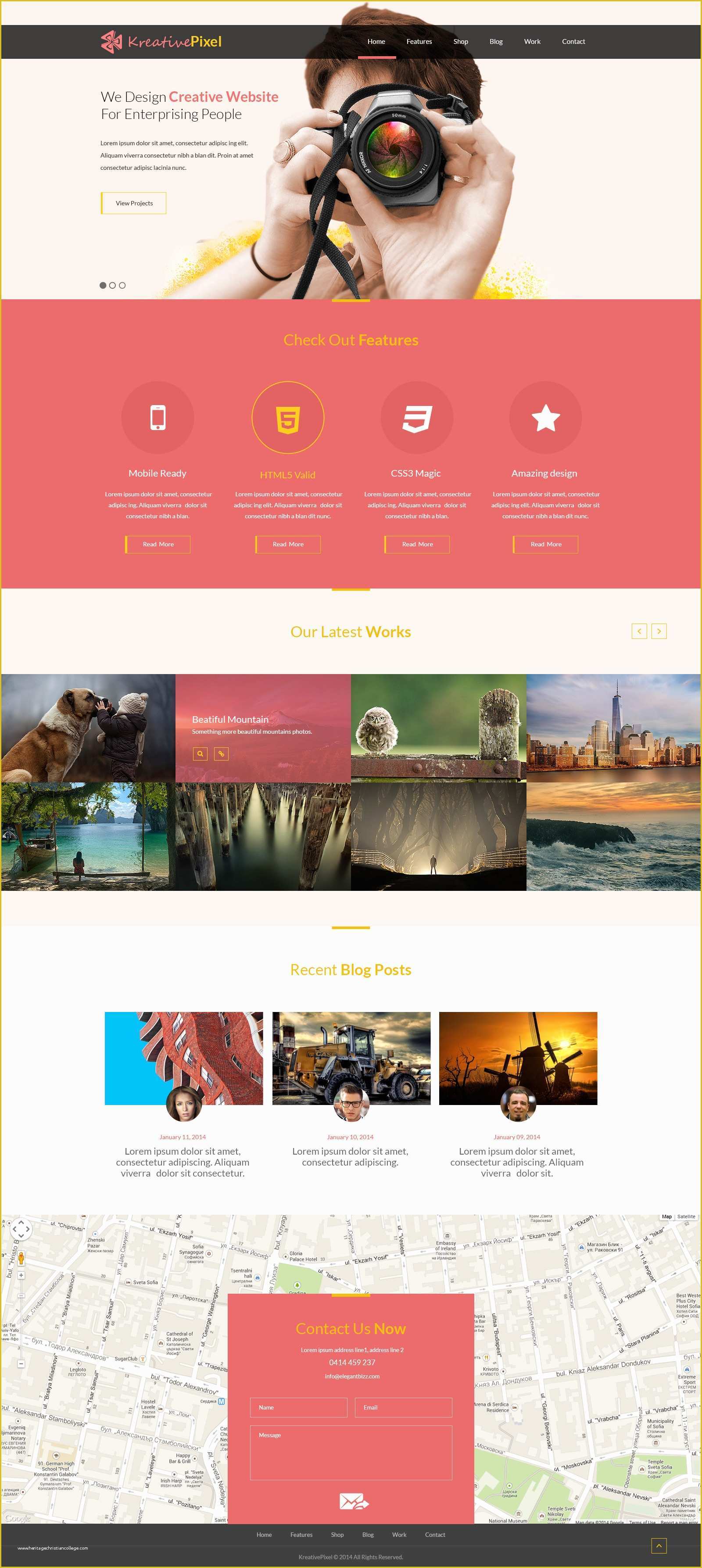 Free Weather Website Templates Of Creative Website Design Template Psd