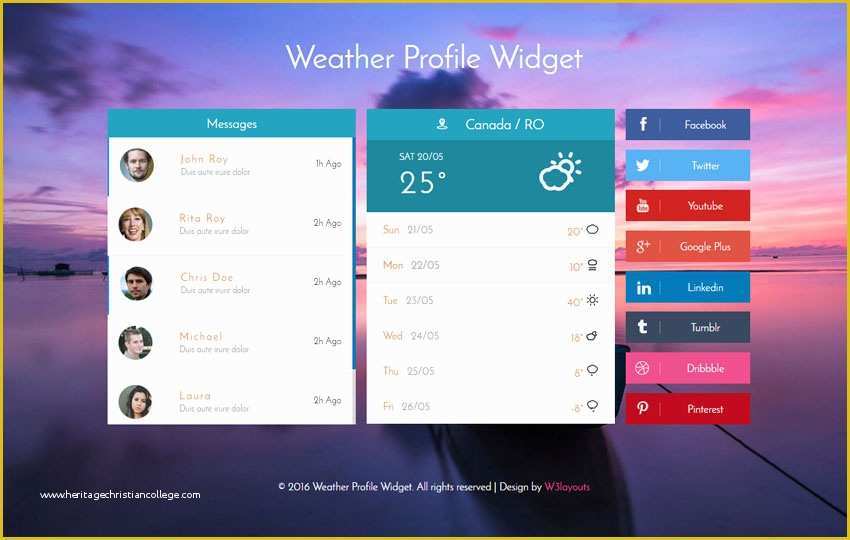 Free Weather Website Templates Of Flat Login forms 7 33 W3layouts