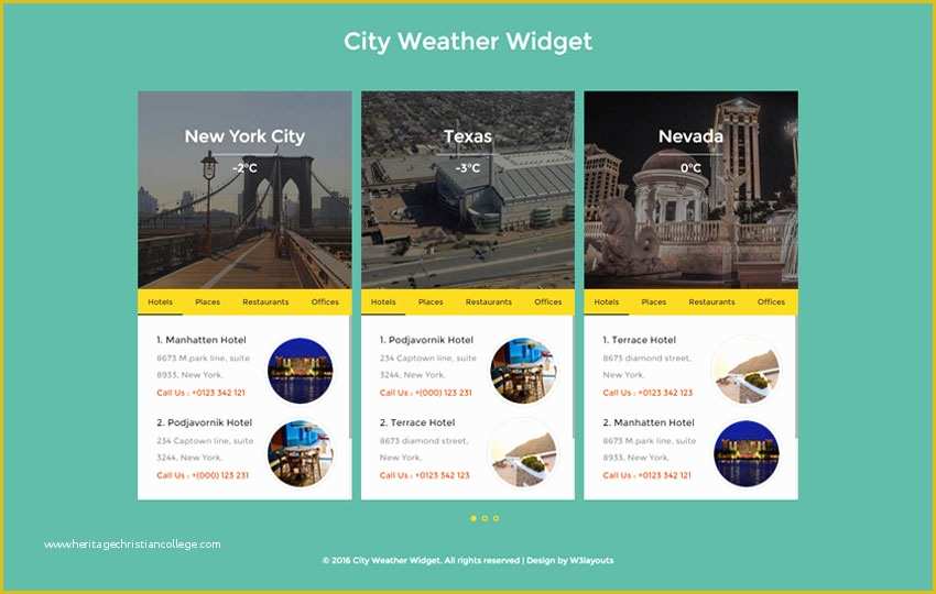 Free Weather Website Templates Of Free HTML Css Web Element Templates
