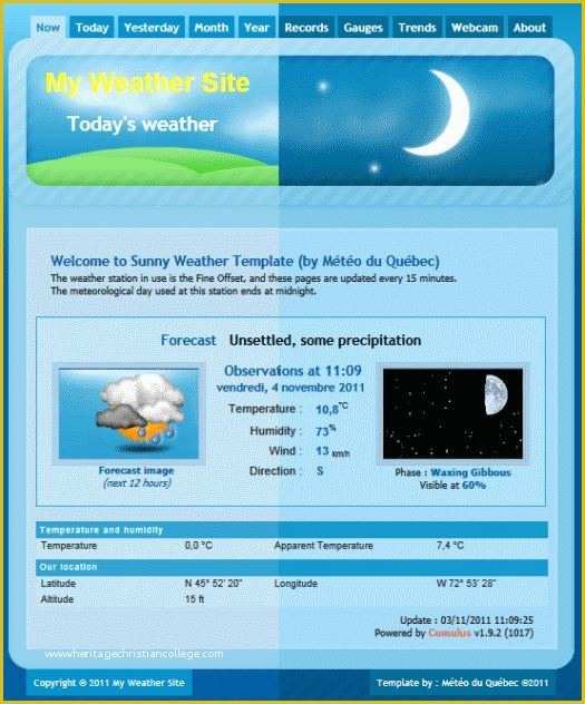 Free Weather Website Templates Of Weather by You Weather Sky Template Installation