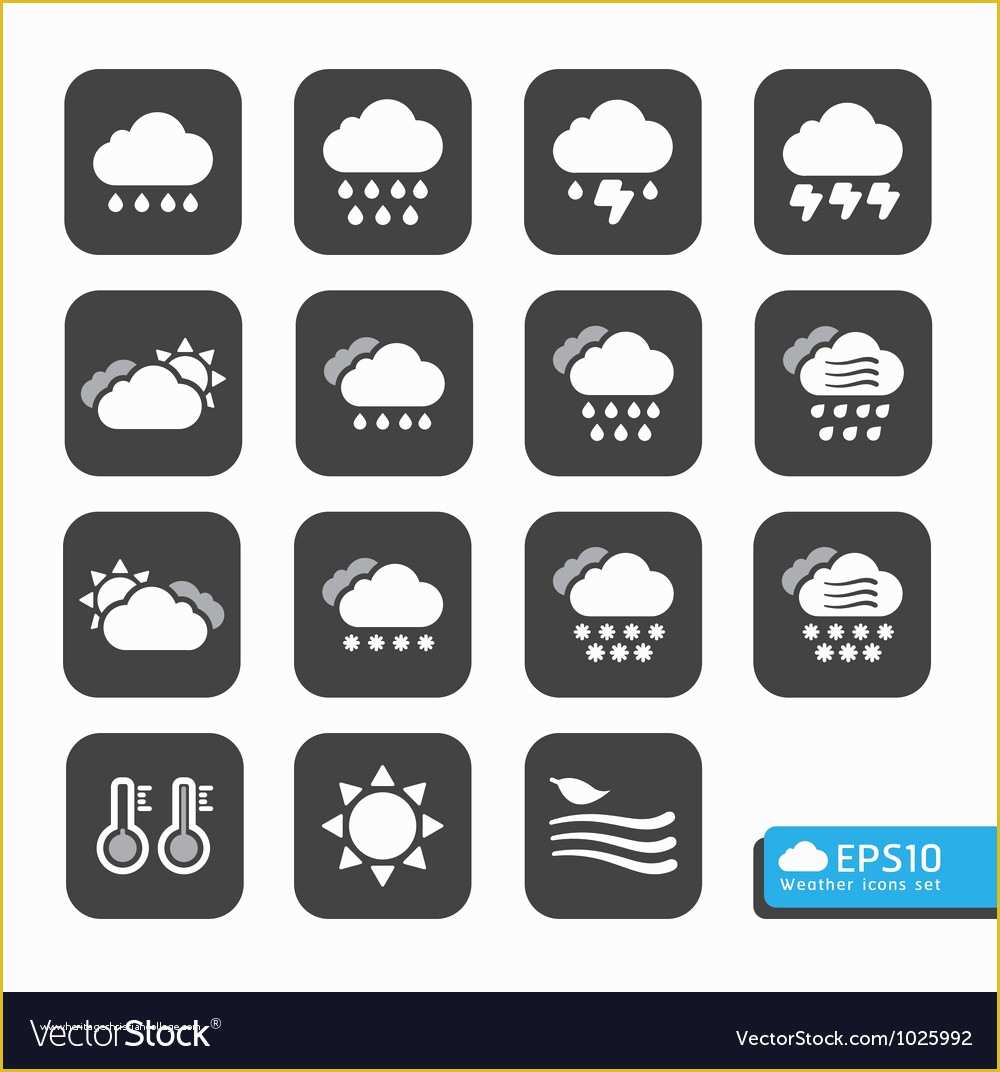 Free Weather Website Templates Of Weather Web Icons Set for Web Template Royalty Free Vector