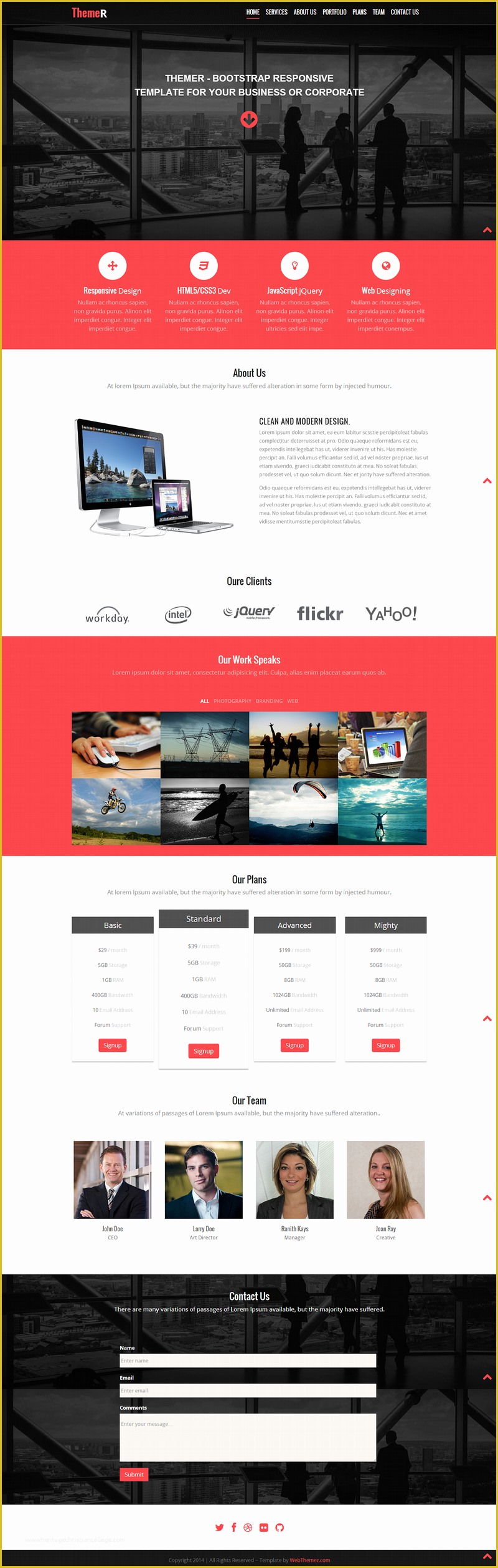 Free Web Templates Bootstrap Of 10 Best Free Website HTML5 Templates – August 2014