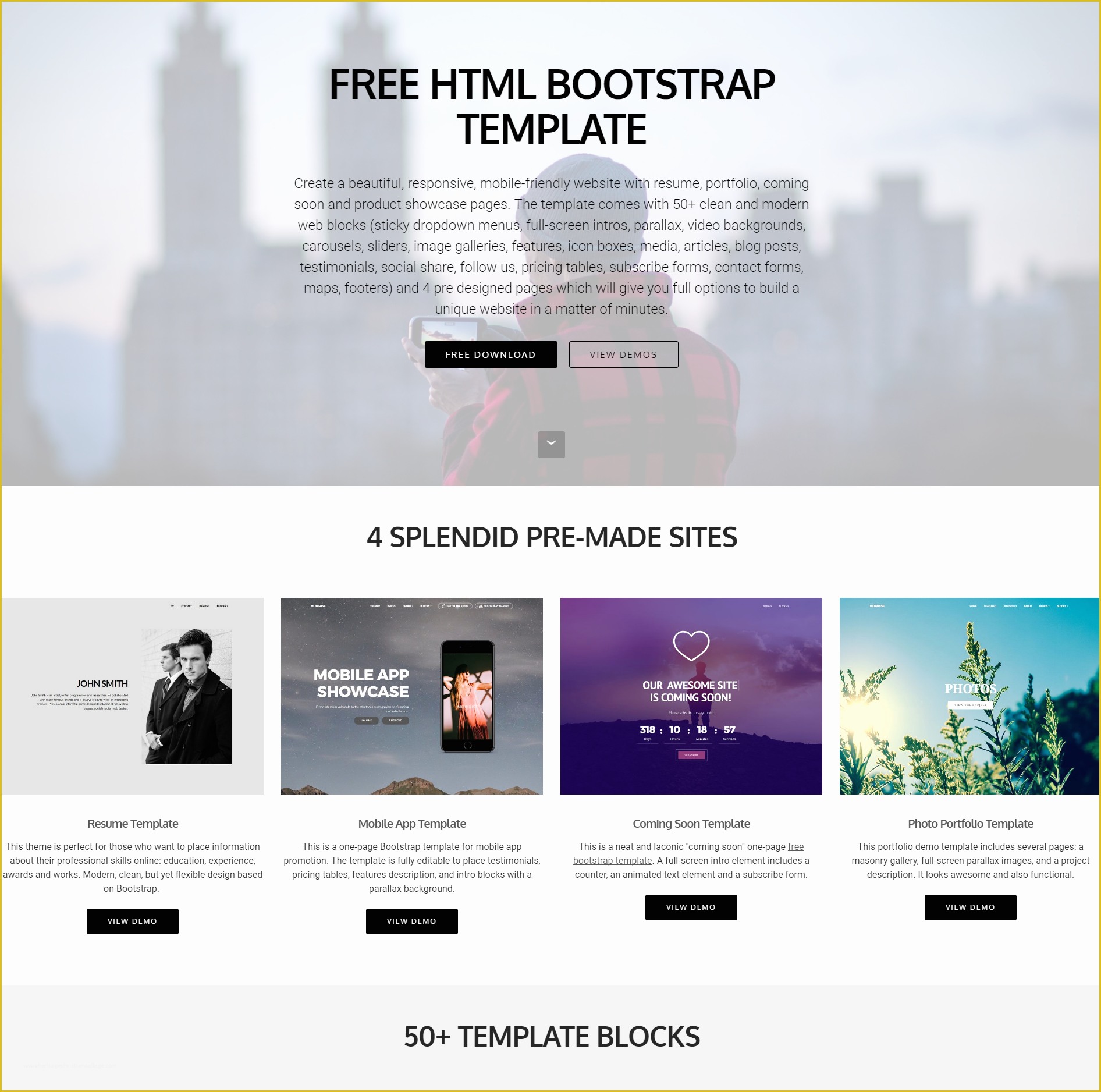 Free Web Templates Bootstrap Of 39 Brand New Free HTML Bootstrap Templates 2019