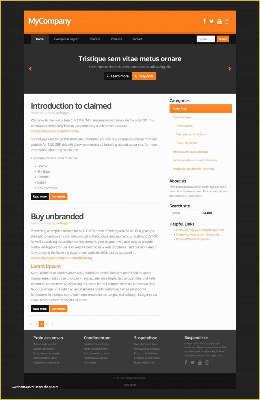 Free Web Templates Bootstrap Of Claimed Free Bootstrap 4 Template Free Web Template