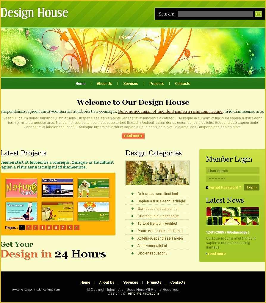 Free Web Templates Of 16 Free HTML Web Design Templates Free Web Design