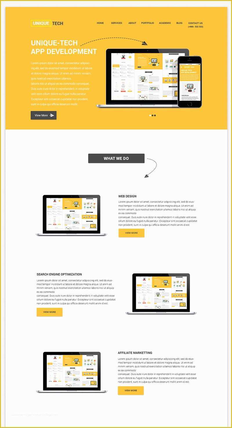 Free Web Templates Of Clean and Beautiful Free Corporate Psd Website Template