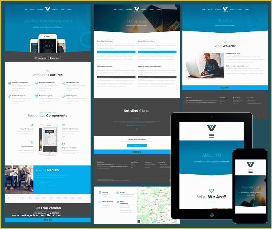 Free Website Design Templates Of 15 Free Amazing Responsive Business Website Templates