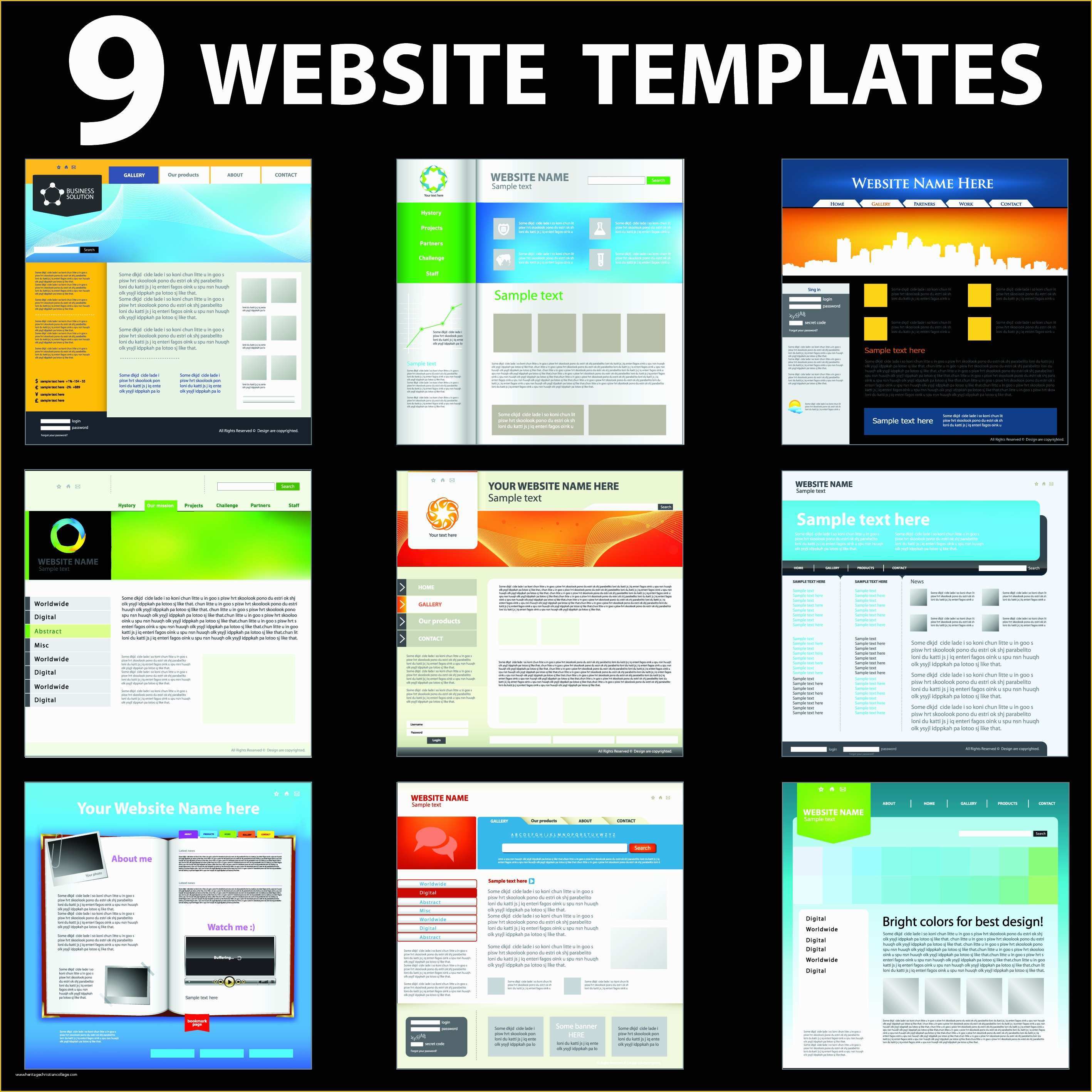 Free Website Design Templates Of 15 Free Vector Site Best Free Vector Sites Free