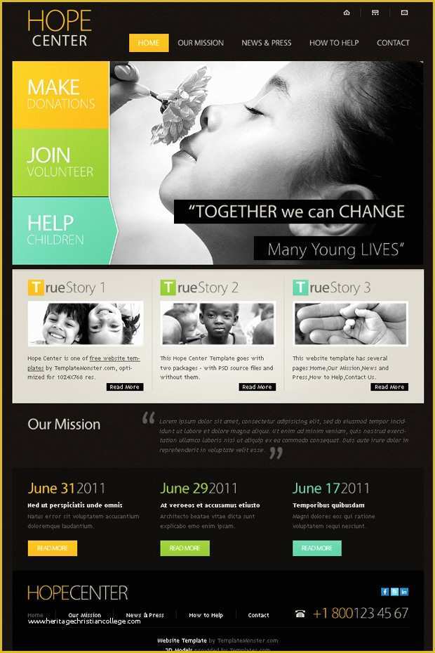 Free Website Design Templates Of 17 Charity HTML Website Templates Free & Premium Download