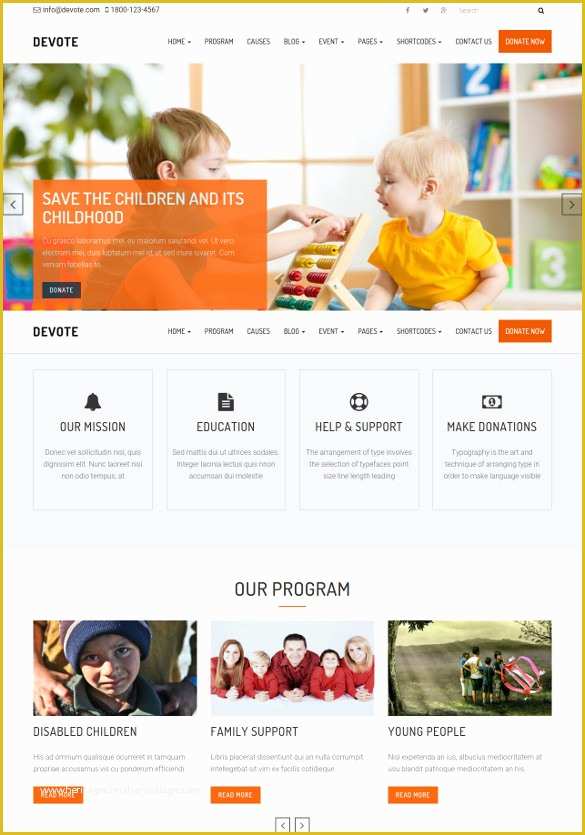 Free Website Templates for Charity organization Of 20 Charity Bootstrap themes & Templates