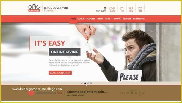 Free Website Templates for Charity organization Of 26 Best HTML5 Church and Charity Website Templates
