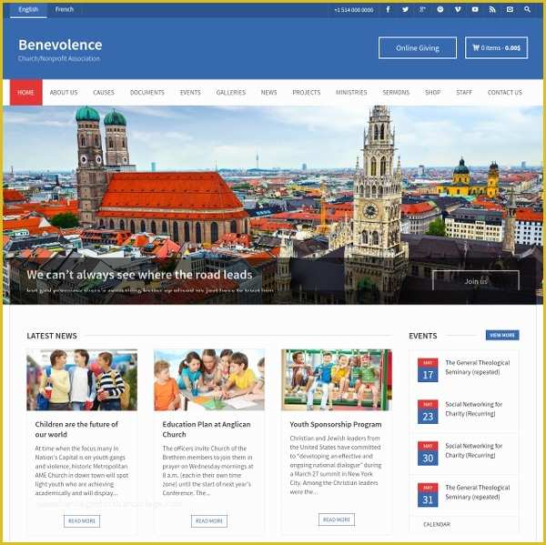 Free Website Templates for Charity organization Of 39 Church Wordpress themes &amp; Templates