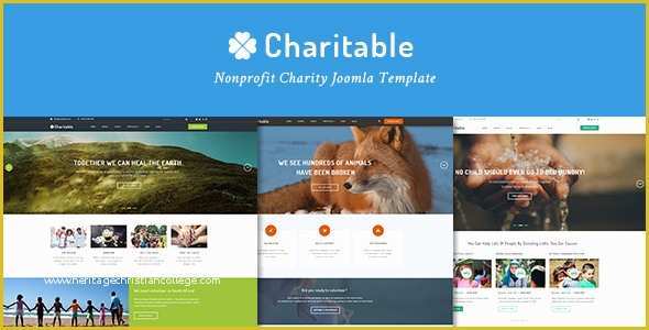 Free Website Templates for Charity organization Of Charitable Responsive Nonprofit Charity Joomla Template by