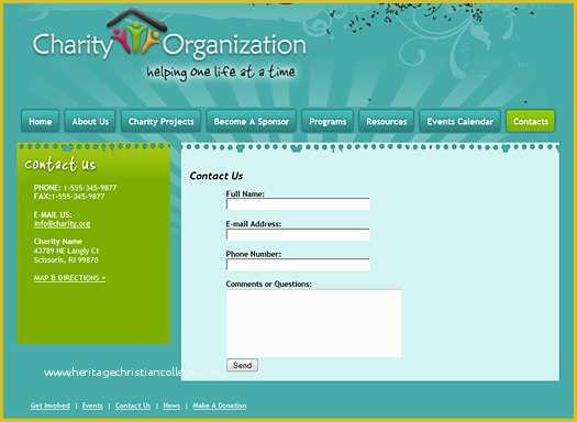 Free Website Templates for Charity organization Of Charity Template Design 133 Charity Website Template