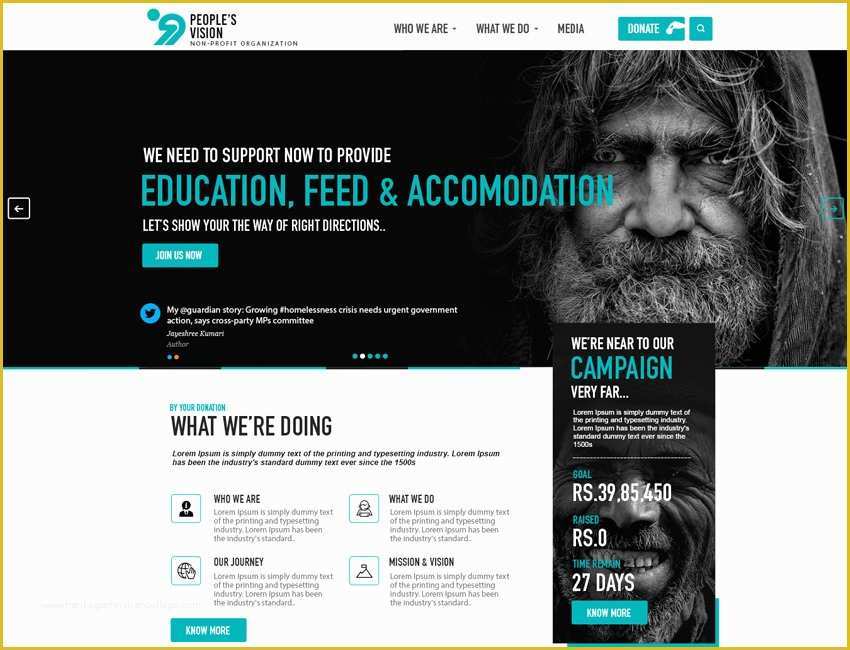 Free Website Templates for Charity organization Of Download Charity Website Template Psd Free