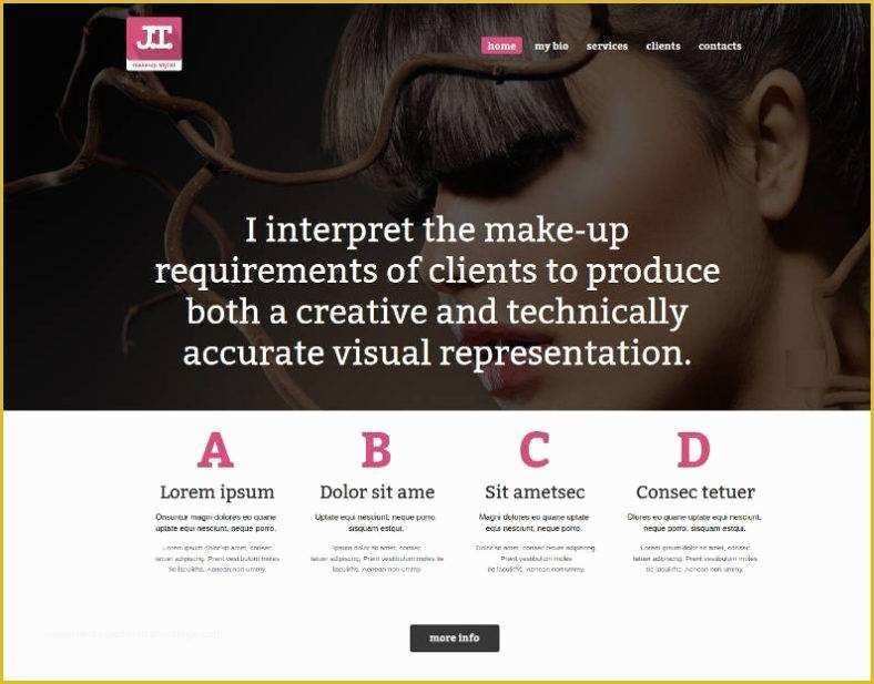 Free Website Templates for Makeup Artist Of 10 Best Makeup Artists Website Templates