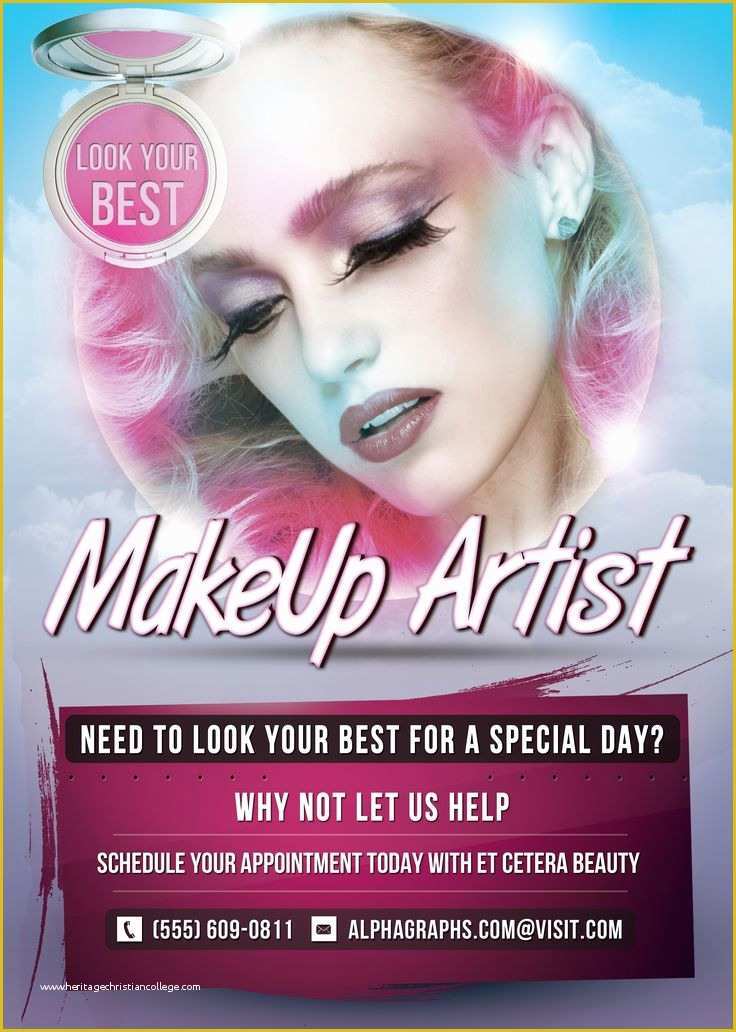 Free Website Templates for Makeup Artist Of 1000 Images About Flyer Design On Pinterest