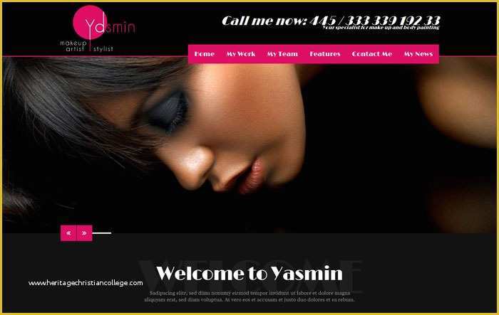 Free Website Templates for Makeup Artist Of 11 Best Makeup Artists Wordpress themes Designyep