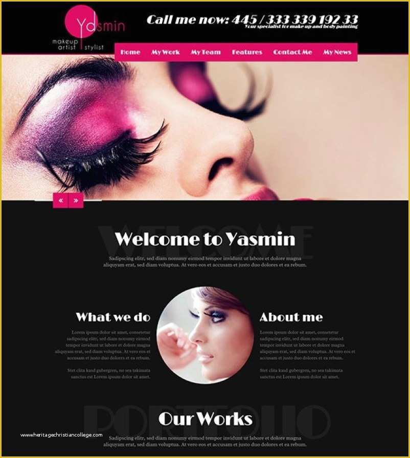 Free Website Templates for Makeup Artist Of 4 Trending Makeup Artist Website Template 2017 Beaupress