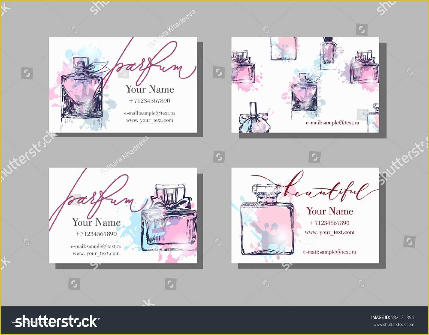 Free Website Templates for Makeup Artist Of Makeup Artist Business Card Vector Template Stock Vector