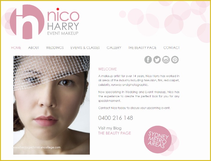 Free Website Templates for Makeup Artist Of Makeup Artist Website Design