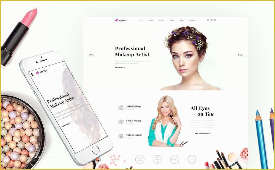 Free Website Templates for Makeup Artist Of Makeup Artist Website Template