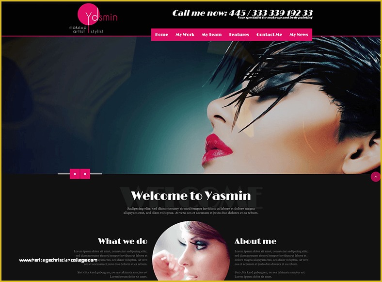 Free Website Templates for Makeup Artist Of Makeup Artist Wordpress themes & Templates