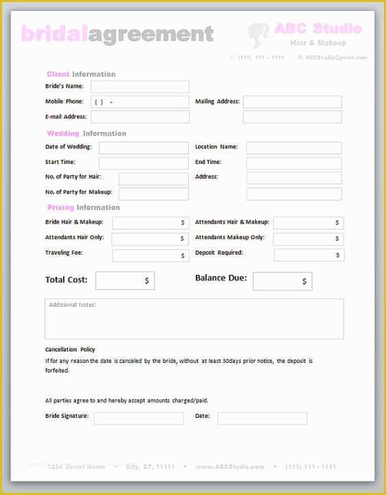 Free Website Templates For Makeup Artist Of Makeup Consultation Form