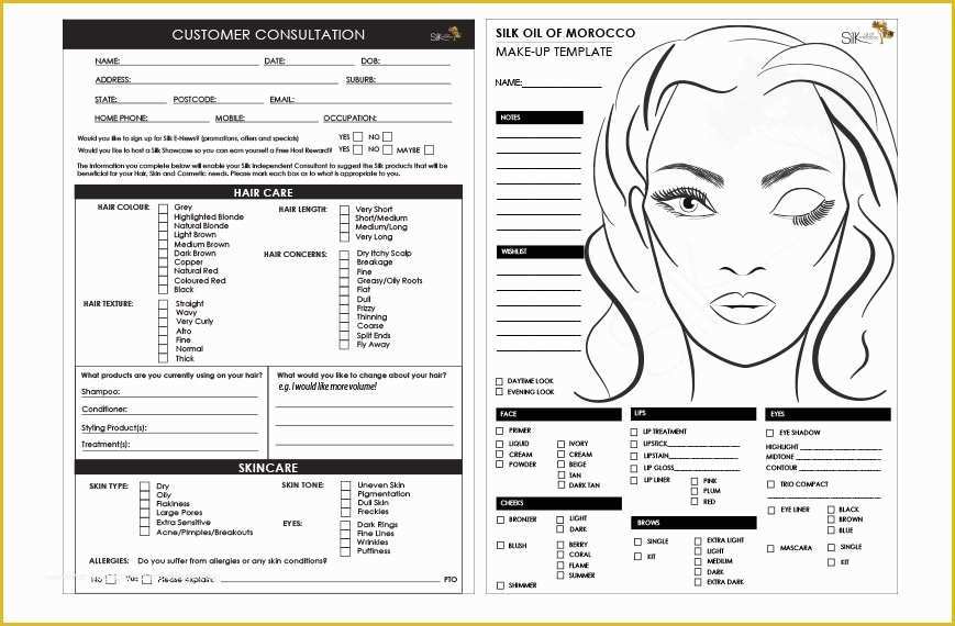 Free Website Templates for Makeup Artist Of Makeup Consultation form Template Mugeek Vidalondon