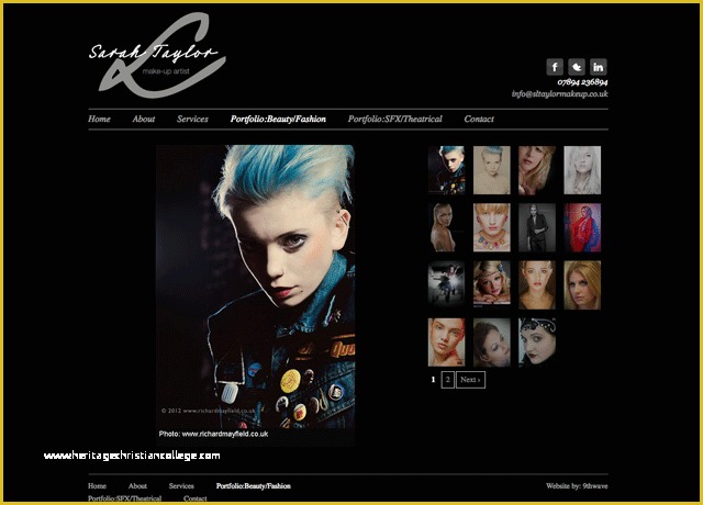 Free Website Templates for Makeup Artist Of New Logo Design and Web Design for Sarah Taylor 9thwave