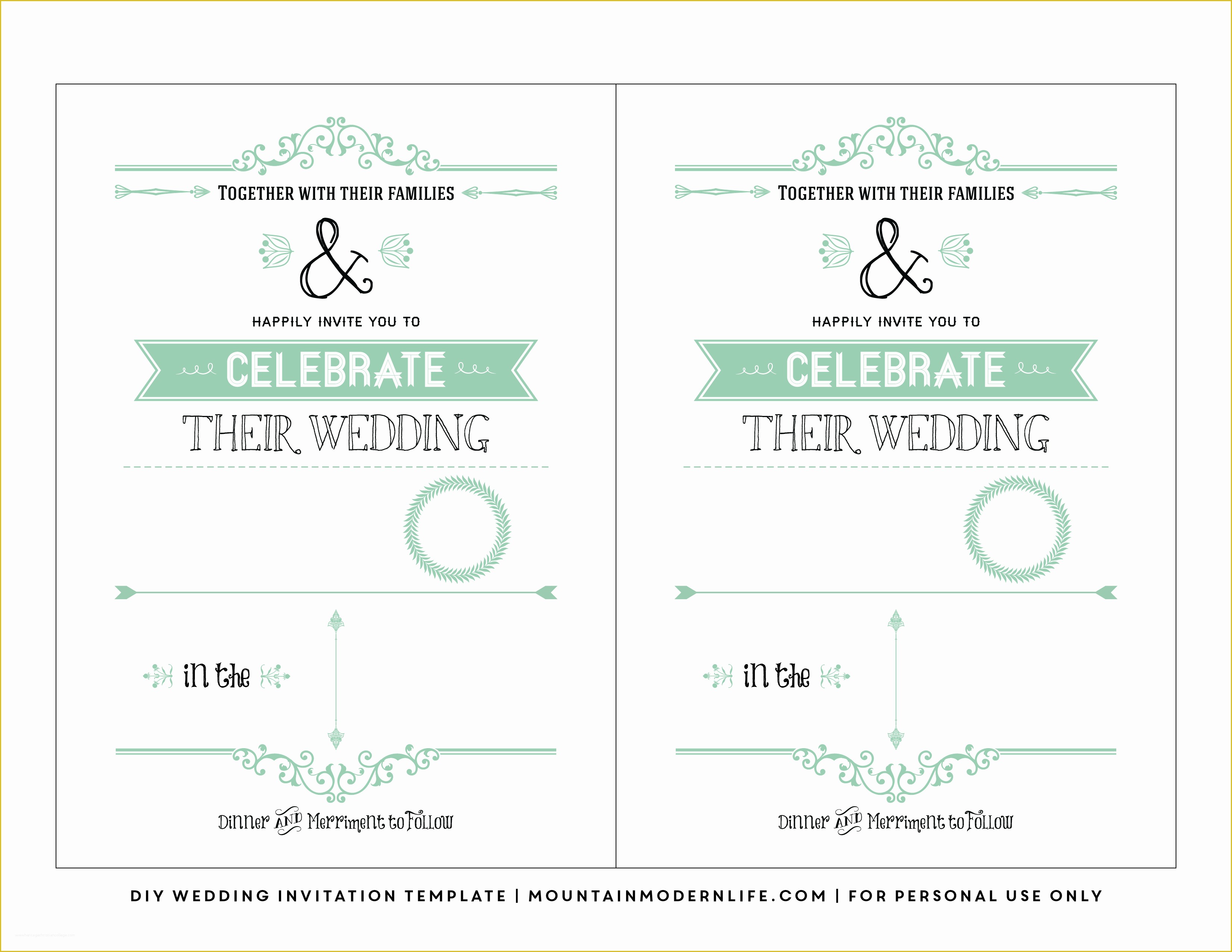 Free Wedding Invitation Templates for Word Of Free Wedding Invitation Template