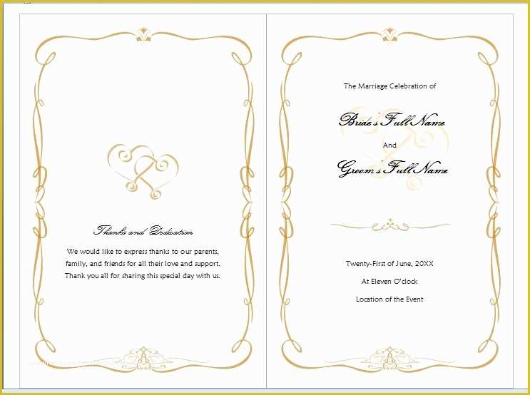 Free Wedding Invitation Templates for Word Of Microsoft Word Program Template Invitation Template