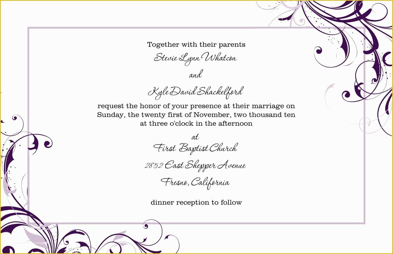 Free Wedding Invitation Templates Of Engagement Party Invitation Word Templates Free Card