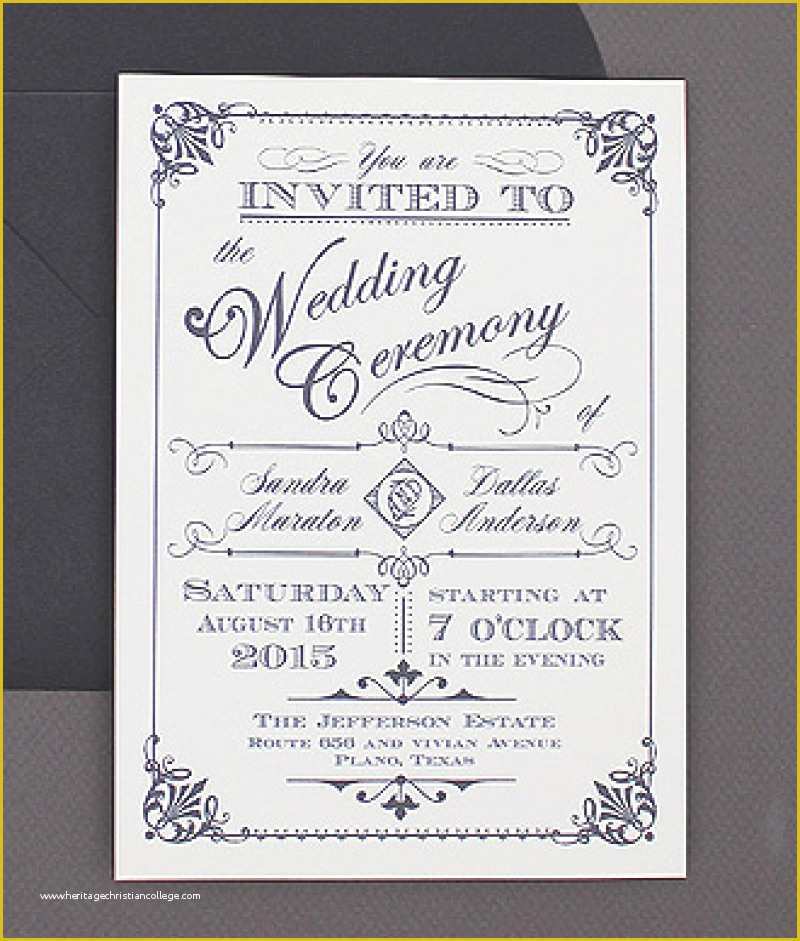Free Wedding Invitation Templates Of Free Vintage Wedding Invitation Template – orderecigsjuice