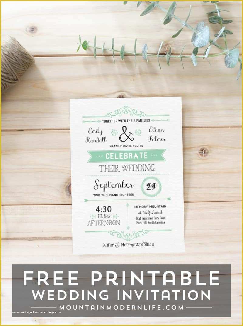 Free Wedding Invitation Templates Of Free Wedding Invitation Template