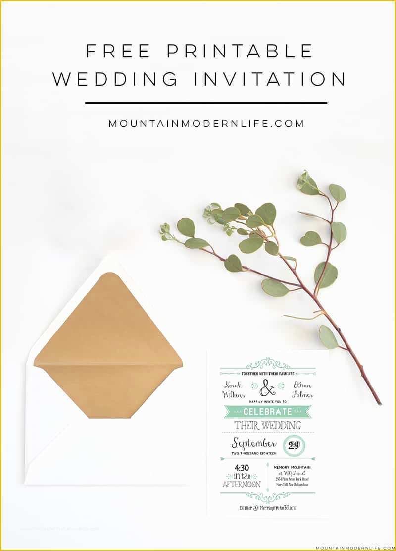 Free Wedding Invitation Templates Of Free Wedding Invitation Template