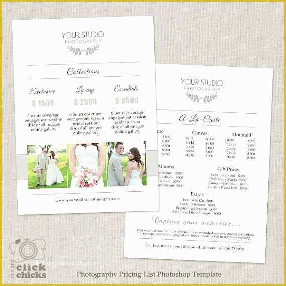 Free Wedding Pricing Template Of 185 Best Marketing Shop Templates for Graphers