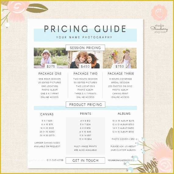 Free Wedding Pricing Template Of 25 Best Ideas About Graphy Price List On Pinterest