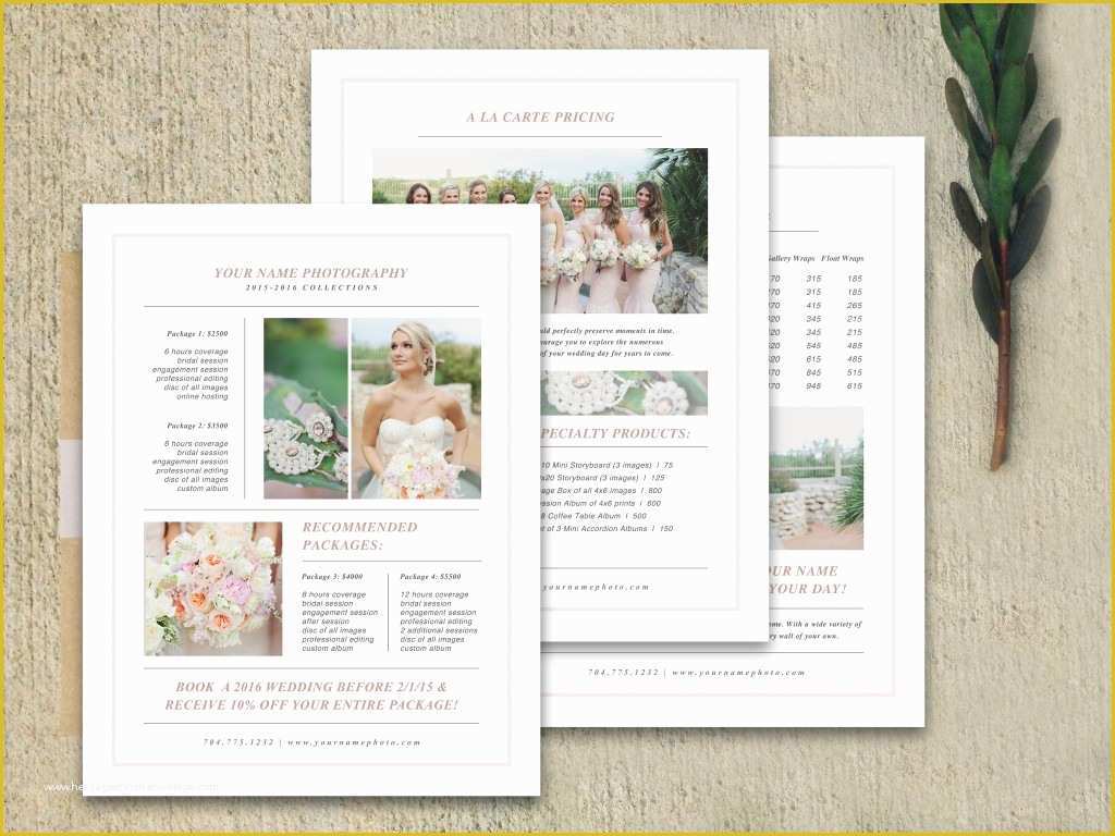 Free Wedding Pricing Template Of Modern Graphy Price List Template Deals
