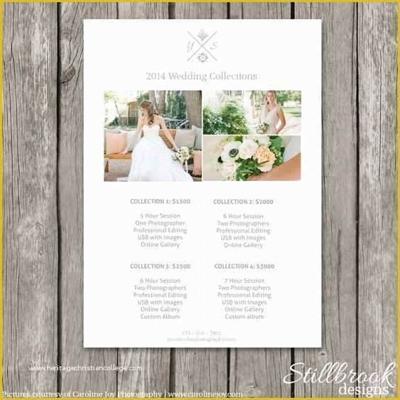 Free Wedding Pricing Template Of Price List Graphy Pricing and Templates On Pinterest